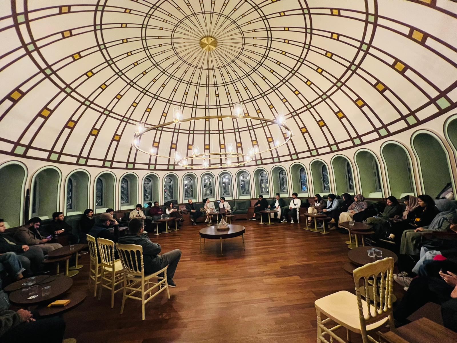 Youth delegates at a global forum